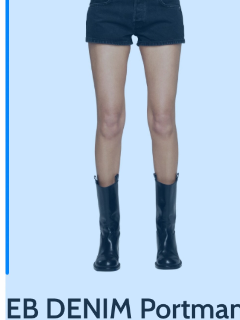 EB Denim Black Jean Shorts